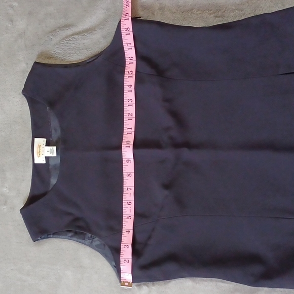 Talbots Petites Blouse Vest Women's Sz 8 Black Sleeveless Top Rayon & Polyester. - Picture 7 of 10